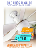 Foco Ventilador con Aspas-Control Remoto COD. 2026