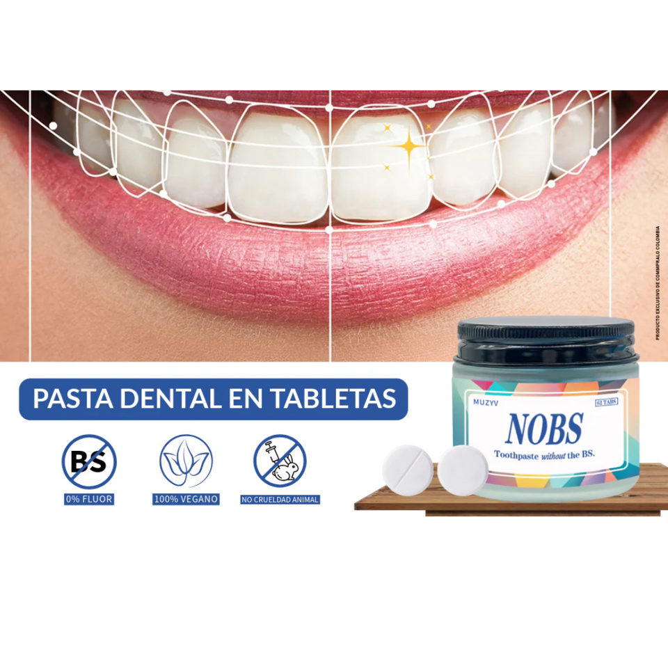 TABLETAS DE PASTA DENTAL-NOBS ✅