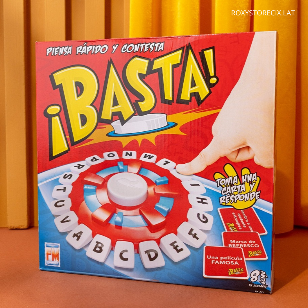 JUEGO DE MESA, BASTA - PIENSA RÁPIDO Y CONTESTA