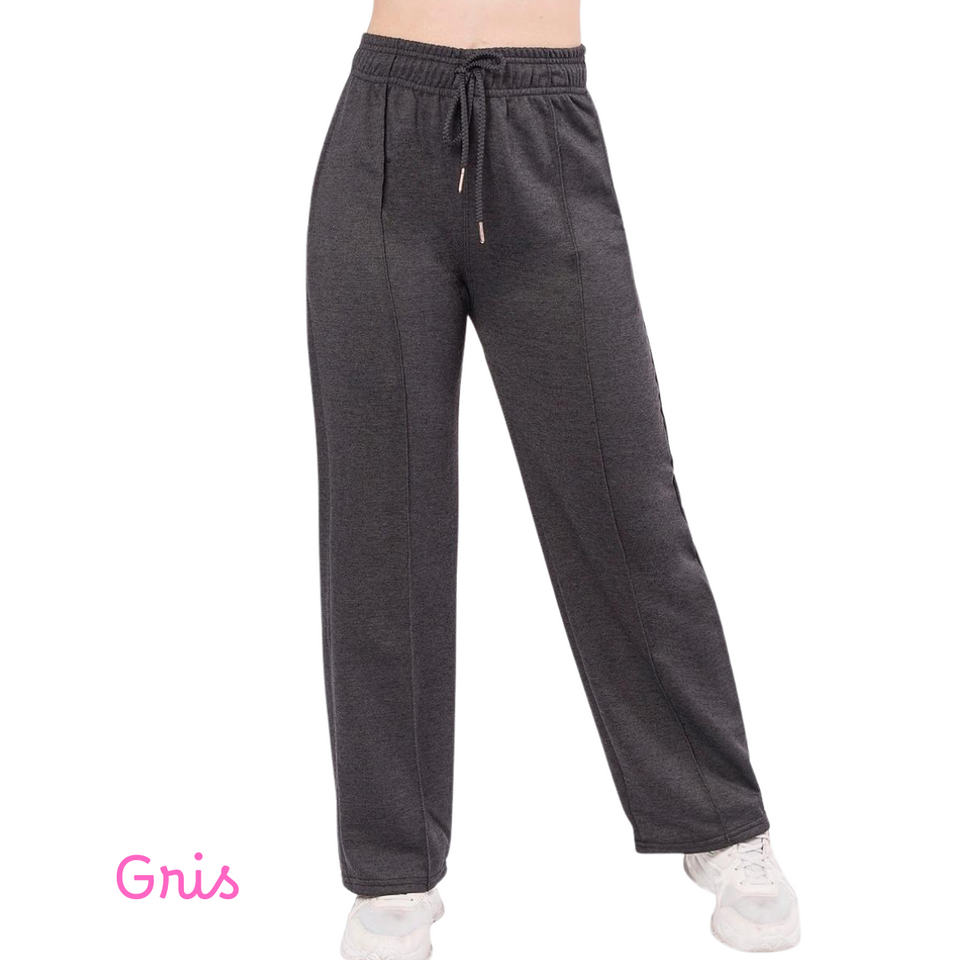 JOGGERS OVERSIZE DE FRANELA PARA DAMA