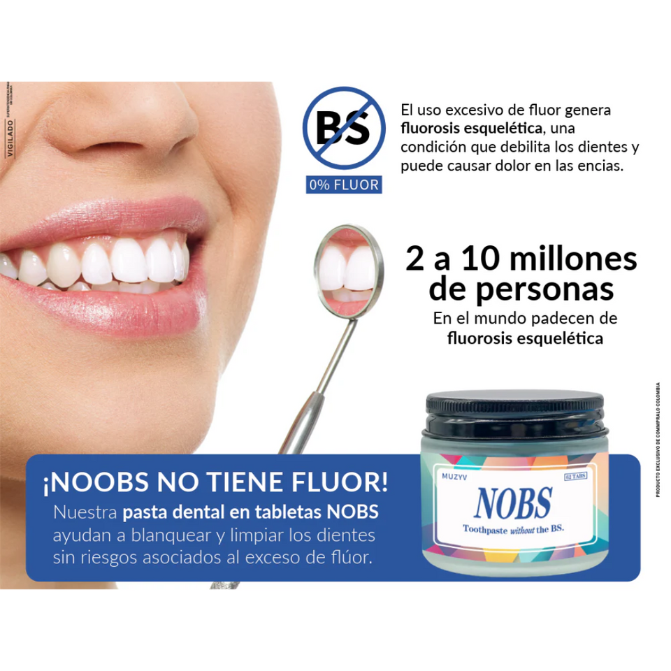TABLETAS DE PASTA DENTAL-NOBS ✅