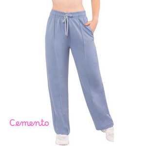 JOGGERS OVERSIZE DE FRANELA PARA DAMA