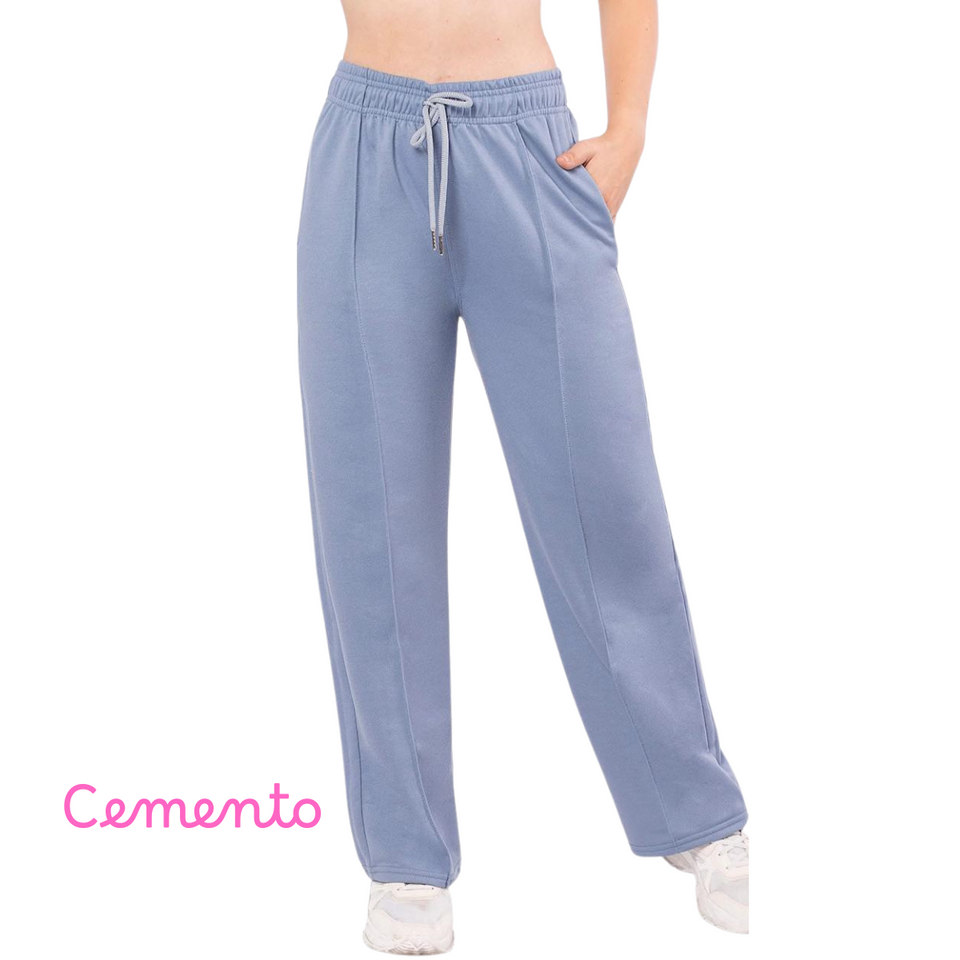 JOGGERS OVERSIZE DE FRANELA PARA DAMA