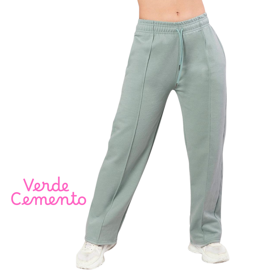 JOGGERS OVERSIZE DE FRANELA PARA DAMA