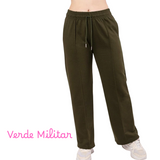 JOGGERS OVERSIZE DE FRANELA PARA DAMA