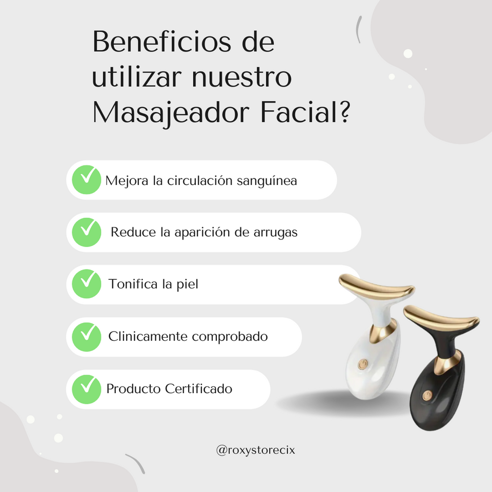 Masajeador Facial Reductor de arrugas , Lineas de Expresion. ✨