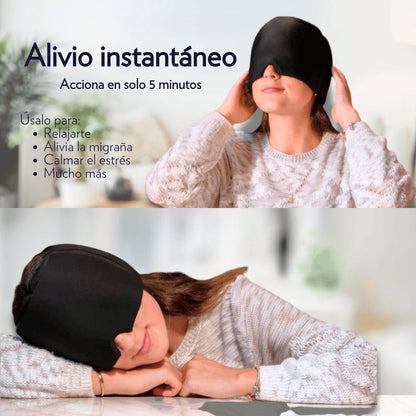 Gorro de Gel para Alivio de  Migraña y dolor de Cabeza