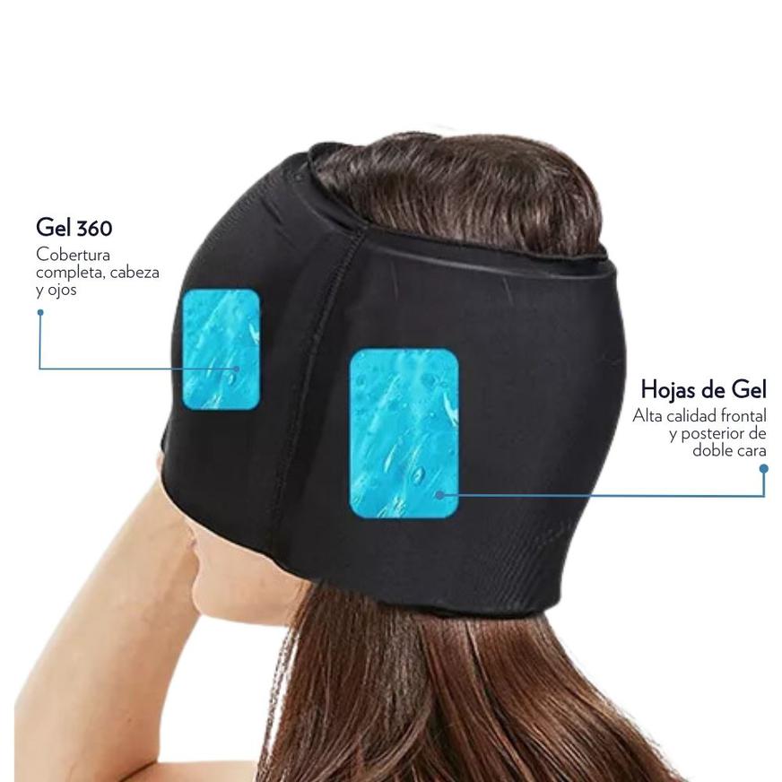 Gorro de Gel para Alivio de  Migraña y dolor de Cabeza