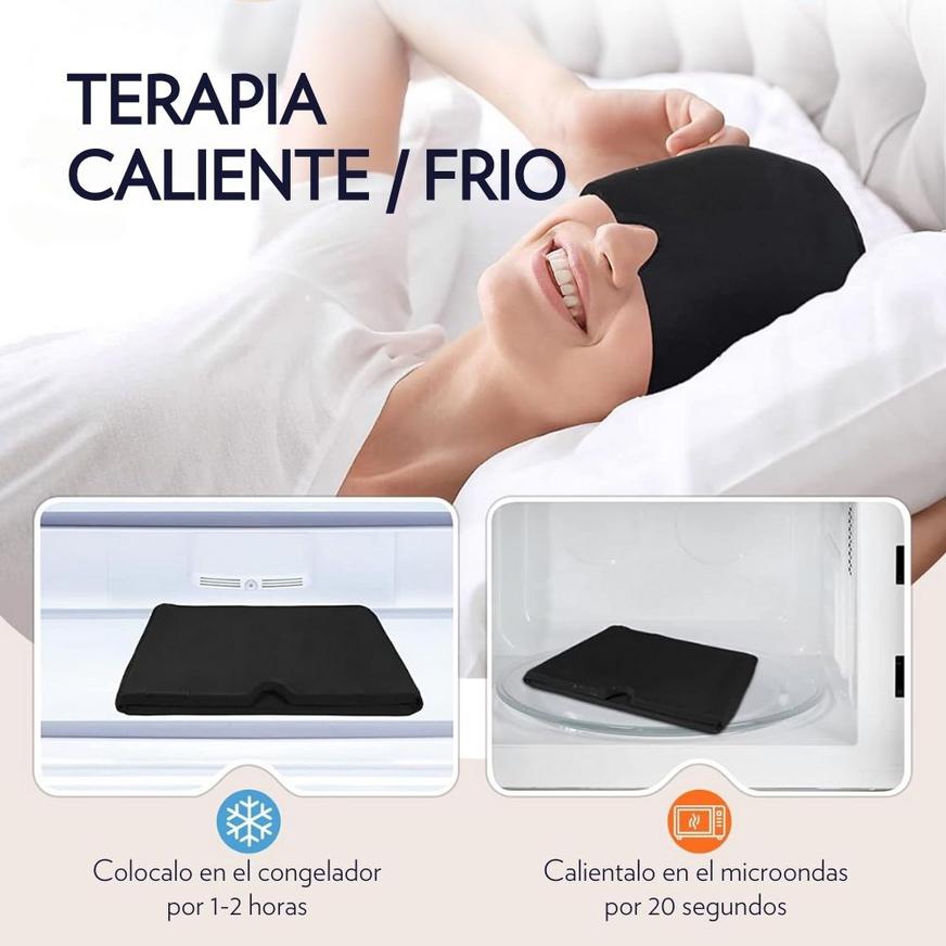 Gorro de Gel para Alivio de  Migraña y dolor de Cabeza