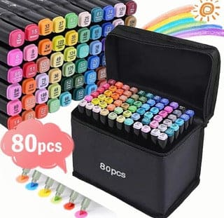 PLUMONES TOUCH 80 pza